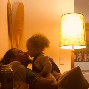 Amaryllis Fox Instagram - Nothing explodes my heart quite like watching you two together. Happy dada’s day, my love. Can’t wait to do it all over again in August! 🙌🌟✨🥰🐾❤️