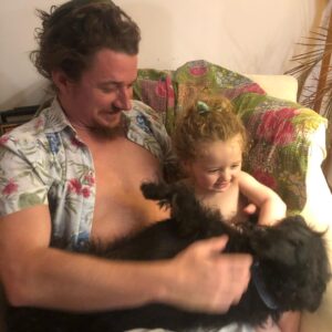 Amaryllis Fox Instagram - Nothing explodes my heart quite like watching you two together. Happy dada’s day, my love. Can’t wait to do it all over again in August! 🙌🌟✨🥰🐾❤️