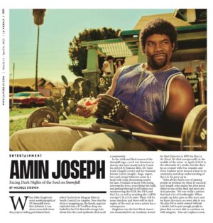 Amin Joseph Instagram - This is for all of Los Angeles. Thank you LA for the support, the education, the real, and the love. @laweekly @michelestueven and publicist @jessicaldupree  On newsstands now!