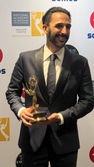 Amir Arison Instagram - I hadn't felt celebratory in awhile, but a few weeks ago the @nyemmyawards had their ceremony.  We won for @cleartheshelters and the campaign just had its 1,000,000th animal adopted!!! Very much worth celebrating ♥️ 🐾 
What a night, thrilled to represent all the folks who worked on the campaign - @akonstant @ashleybellman 
@laurenscala nickveneziale @pechwasser #andrewrosenthal
#MorganLandau & more, plus the 1400 shelters around the country who participated and all of their volunteers!! #AdoptDontShop #Volunteer #RescueDogs #RescueCats #EmmyAwards @newyorklivetv @nbc @telemundo @thedodo @people