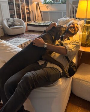 Amir Arison Instagram - Hadn't seen Dagny in awhile.  She gained 40 pounds and doesn't know it.
Needless to say she made my day.  #adoptdontshop #rescuedogs 
Thank you @lenarockerhall @jonathansteinteam and Deenie