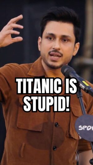 Amol Parashar Instagram - Titanic is a hypocritical film! 🤯
Well that’s kinda true!

“My Girlfriend’s Boyfriend” by Amol Parashar is OUT on kommune’s YouTube Channel 🔥 
Kya he Gajab storyteller hai yaar ye Banda! 

#amolparashar #titanic #titanic🚢 #movies #moviereview #honestreview #kommune #spokenfest #spokenfest2024
