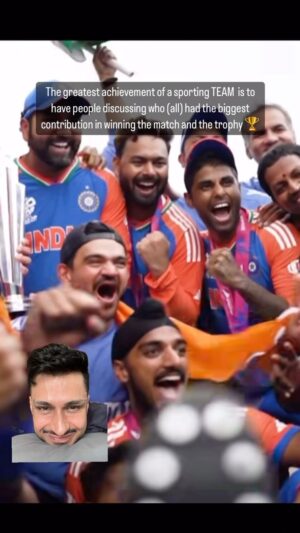 Amol Parashar Instagram - Collective Effort of 11. Collective Joy of a Billion! 🫡🫡🫡