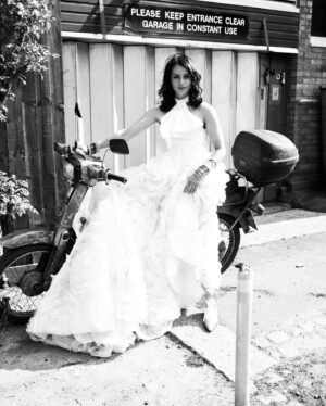 Amrita Acharia Instagram - The dress of dreams? Damn right.
My incredible seamstress @inmano_studio doing alteration wonders with @halfpennylondon ruffle rose & created an outrageous mini dress to go under! Thanks @jemimashoots for fun on the heath with this shoot 🤗💥
💪🏽 by @amywilscoaching 
👄make up - yours truly taught by @abbirichards_
🥰 skin glow @dr_ifeoma_ejikeme 
💁🏽‍♀️ hair by @chloesidneyboyle