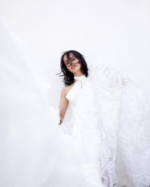 Amrita Acharia Instagram - The dress of dreams? Damn right.
My incredible seamstress @inmano_studio doing alteration wonders with @halfpennylondon ruffle rose & created an outrageous mini dress to go under! Thanks @jemimashoots for fun on the heath with this shoot 🤗💥
💪🏽 by @amywilscoaching 
👄make up - yours truly taught by @abbirichards_
🥰 skin glow @dr_ifeoma_ejikeme 
💁🏽‍♀️ hair by @chloesidneyboyle