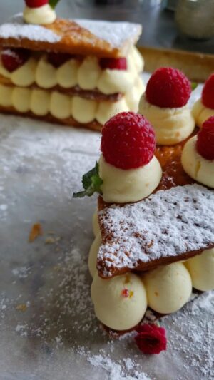 Amy Bouzaglo Instagram - #Napoleon #vanillabean #Raspberry