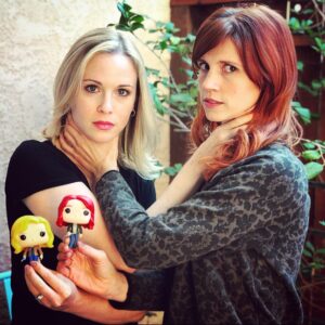 Amy Gumenick Instagram - Remember play dates with friends? 🪆@juliemcniven @littlepopworkshop @cw_supernatural #totallynormal #supernatural #anna #mary #spnfamily #funkopop #minime #dollies #throwbackthursday #tbt