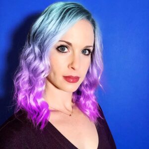 Amy Gumenick Instagram - Needed a change...channeling my inner #mylittlepony🦄 #rainbow #unicorn #findyourmagic #pretend
