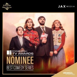 Amy James-Kelly Instagram - I am extremely excited to share that I have been nominated for Breakthrough Talent at this year's @edinburghtvfest for my role as Rachel in #EveryoneElseBurns and the show itself is up for Best Comedy 🎉
-
I am so humbled and continue to be blown away by the praise for the show and your love for my wonderful awkward lovely Rachel 💛
-
Thank you to all of those who made this possible - just to share a list with the formidable talent here is a treat ✨
-
@jax_media @universalintlstudios @channel4