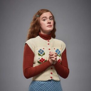 Amy James-Kelly Instagram - And so this is it. The end is nigh.
Everyone Else Burns will conclude tonight at 10pm on Channel 4. 
The love you've shown for this show has made a wonderful experience even more wonderful. Blessings to you all.
I ADORE Rachel - spending all day every day being an awkward teenage mess with a perpetually furrowed brow was a JOY, as you can tell from the last two pictures of me being me... Fingers crossed I see her again soon...
Venturing into the world of comedy has been glorious - I've been paid to cry since my career began so this was a great new challenge. Long may it continue! (Although, future employers, I will still cry for money, I'm really good at depressing audiences please don't think I won't because I so will please hire me please goddamnit).
•
#EveryoneElseBurns #All4 @jax_media @channel4 @universalintlstudios