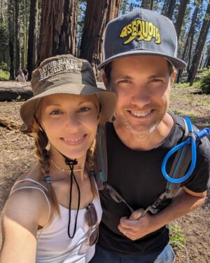 Amy Paffrath Instagram - Proof of life and how utterly small we are 🌲🥾⛰️🌸