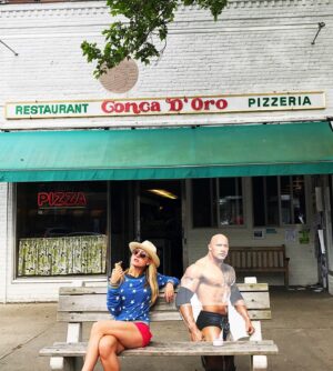 Amy Rutberg Instagram - A #tbt #memorialdayweekend with @therock . I miss our talks. #summer #bff #bae #therock