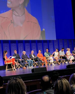 Amy Rutberg Instagram - Paley Fest 2022! Celebrating the #NCIS franchise! So excited to see my @ncishawaiicbs peeps in LA. There was drinking and bowling and more drinking. For the record- @vanessalachey is one of the greatest human beings to ever step foot in Hollywood and a pretty good bowler too! paleyfest #ncishawaii #paleyfest