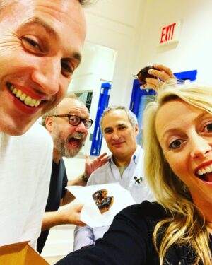 Amy Rutberg Instagram - BEYOND thrilled to share this! When @daredevil was surprisingly cancelled I finally got out of my own way and decided it was time to work on my own projects. I gave the script to a few writer/ showrunner friends to read. Six moths later I had @csilber928 the showrunner of @ncisnola ,  @cbstvstudios ,  Dan Carey and #paulgiamatti with me while I shlepped around LA 7 MONTHS PREGNANT pitching this series. In between meetings we ate doughnuts. Lots of doughnuts. I am lucky to have made so many talented friends over the years to encourage and mentor me and I am SO GRATEFUL I finally took charge of my own career path. Still a long way to go. But man, after years of acting highs and a LOT of lows it's nice to see this article in front of me. Link in bio. #daredevil #tnt @tntdrama @deadline