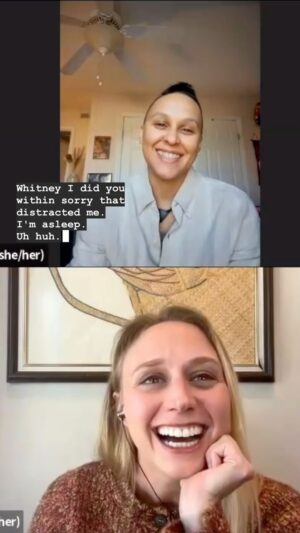 Amy Vorpahl Instagram - For my new project, a summit called Be Horny On Main, I got to interview Whitni Miller @bde.moves!! I’m a very good interviewer, I promise. Sometimes, humans be humaning tho… I’m not mad about it!

For more, sign up at behornyonmain.com
Link in bio: @vorpahlsword