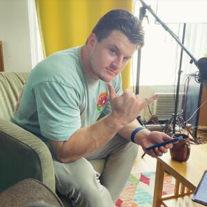 Amy Vorpahl Instagram - It is my distinct pleasure to be the first guest of @johnnystantoniv ‘s new podcast, Athletics Check, that launched yesterday! Listen wherever you fine podcasts are! Or link in bio: @vorpahlsword!
Ft. surprises from @teepyourface & @el_mrgrey that made me cry! 💕