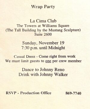 Amy Yasbeck Instagram - Just ran across this! #problemchild #party #johnritter #johnritterfoundation #1989 #dallas
