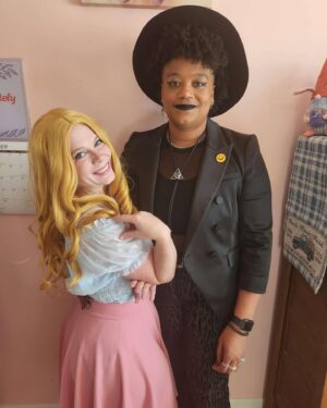 Amythyst Kiah Instagram - Death of the Endless (Neil Gaiman) and Haley From Stardew Valley. The fanfic we all need. 💅 💀 #halloween