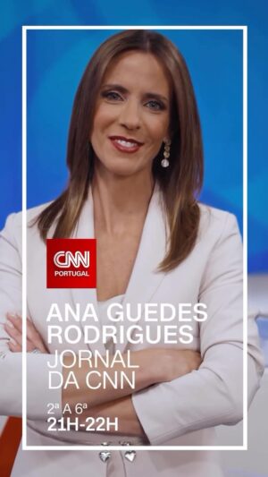 Ana Guedes Rodrigues Instagram - Jornal CNN com Ana Guedes Rodrigues, às 21H00. De segunda a sexta-feira. 

Aconteça o que acontecer, está a ver, na CNN 📺 📱💻

#EmTodasAsFrentes