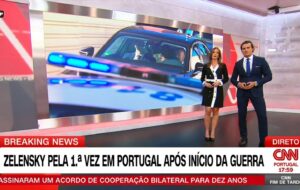 Ana Guedes Rodrigues Instagram - Volodymyr Zelensky esteve em Portugal, pela primeira vez, desde a invasão russa da Ucrânia. 

A CNN Portugal mostrou, analisou e debateu todos os momentos. 

Uma longa emissão contínua, possível graças ao empenho de uma grande equipa - da qual me orgulho de fazer parte - e dos muitos convidados que, ao longo do dia, aceitaram o desafio de partilhar as suas perspetivas sobre a importância deste acontecimento. 

@cnnportugal 
@joaopovoamarinheiro