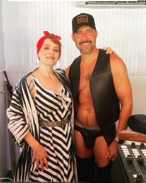 Ana Matronic Instagram - Three parties in three days. Whew! Thank you @brightlightx2 for Friday, I’d go anywhere to kiki with you! Thanks to @pinesparty and @bangthefx for a toonful/tuneful Sunday sunrise! And finally to @cherrygrovearchives and @gregscarnici for a HISTORICALLY fun Sunday Tea @icepalacefi 💙🤍💙🤍