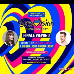 Ana Matronic Instagram - EUROVISION FINALE VIEWING PARTY THIS SATURDAY! Come join me and my Eurovision factoid brain along with lifelong Eurvisioneer @brightlightx2 as we watch and cheer all the action from Liverpool LIVE at NYC’s best new venue @redeye_ny • Advance tickets available at redeyetickets.com JOIN US!!