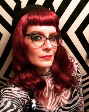 Ana Matronic Instagram - A nouveau Connie Marble for @thepeacheschrist and Mink Stole’s after party at RedEye. No way that Babs Johnson is gonna out-filth ME! Hat by @hood_london • Glasses by @fabulousfannysnyc • Connie and Raymond pin by @misterbnation