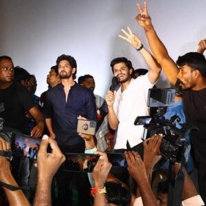 Anand Deverakonda Instagram - Despite heavy rains, the audiences & fans have showered us and #babythemovie with so much love! ❤️

We had a chance to travel from Tirupati to Vijayawada, covering so many towns in between - and received unanimously positive response everywhere. Thank you everyone that turned up at the theatres, the press meets and the fan meets. 🤗🤗

A photo dump from the tour :) 

@sairazesh @vaishnavi_chaitanya_ @viraj_ashwin_jarajapu @sknonline
