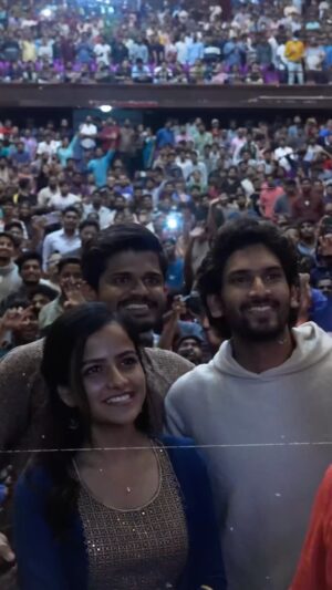 Anand Deverakonda Instagram - Insane and maddd reactions from our theatre visits. The audience has owned this film, the characters, the music and the story. What more can we say, apart from - THANK YOU ❤️