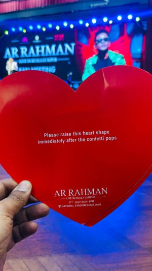 Anand Rajaram Instagram - @arrahman  live in Kuala Lumpur fan meeting organising By @starplanetmy. Amazing host by @aanantha_rajaram gaaru. #arrliveinkl2024