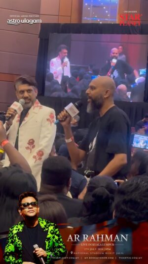 Anand Rajaram Instagram - Petta Rap 💃🏾🕺🏾

Experience the magic of AR Rahman live in Kuala Lumpur on 27th July 2024 at National Stadium Bukit Jalil!  Tickets are selling fast on BookMyShow and ticket2U.com.my. Don’t miss this unforgettable night!

Astro Ulagam is the official media partner for AR Rahman Live In Kuala Lumpur 2024!

#starplanet #arrahmanliveinKL2024 #ARRUlagam