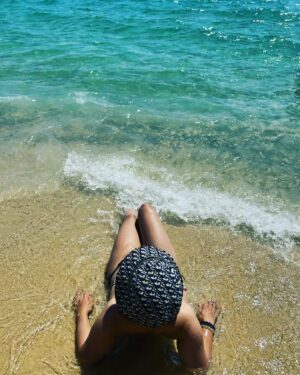 Anastasia Novie Instagram - All I need is the salt in my hair and the sand between my toes..💛

#summer
#august 
#2023
#sardegna 
#italy
#beach
#vacation
#mylife