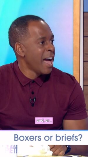 Andi Peters Instagram - What a joy to present Loose Men alongside @jordbanjo @oreodubaofficial @theshaunwallace So many topics covered…including this one! #boxersorbriefs