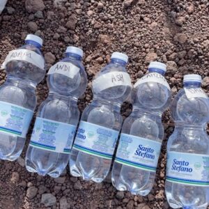 Andi Peters Instagram - Stay hydrated when you’re on an active volcano overlooking Naples. Always know which bottle is yours!!! #erruption #naples #mountversuvius #hike #itv #goodmorningbritain