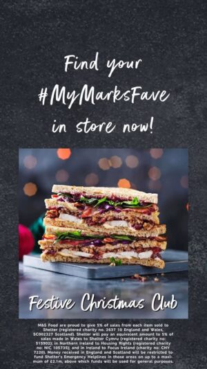Andi Peters Instagram - Fancy a bite to eat? @marksandspencer have been supporting the charity @sheltercharity since 2005. You can do your bit(e) too by enjoying lovely food from the Shelter Festive Food Collection. 5% from every item in this range goes to support a VERY worthy cause. Of course it all tastes delicious. I know…I’ve tried most of it! #ad