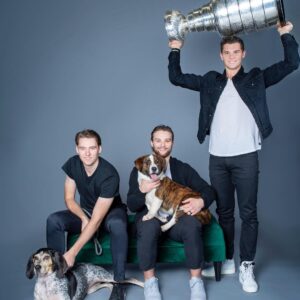 Andre Burakovsky Instagram - Buy your 2019 @Capitals Canine Calendar tomorrow at washcaps.com/caninecalendar and in the team stores at @CapitalOneArena and @MedStarCapitalsIceplex. Check out our pic with dogs from @homewardtrailsrescue and the Stanley Cup. #CapsCanineCalendar