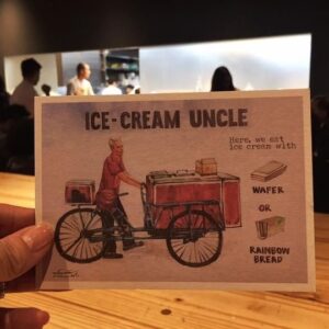 André Chiang Instagram - Since the first day I met Mr. Ng “The ice cream uncle”, we built a mutual bond and relationship beyond words, his passion to his work inspired me to create something just for him- to raised a national donation to improve his living quality.

I remembered him saying to me “I don’t want donation, I simply want to sell ice cream”… I totally respect that but how many ice he could possibly sell per day? 
so we created Restaurant ANDRE’s “Ice cream uncle” dessert to sell the ice cream for uncle Ng, by offering him all the profit and donation by the end of the year to him. 

I believed it was just a token gesture to raise awareness, most importantly to get the public attention to protect and support this living treasure- oldest ice cream uncle at age of 92 doing what he’s passionate about ; we successfully to sell thousands of ice cream over the year, forwarded tremendous guests to visit his stand near Sim Lim tower. 

I’m sure Mr. Ng will continue selling ice cream, bring the happiness and this Singapore culture to wherever he is; and for everyone out there, please support all the living treasure while you can, support their passion as well as supporting them to continue being beautiful memories to the world. 

自從我第一次見到黃先生（“冰淇淋叔叔”）以來，我們建立了超越言語的互信和關係。他對工作的熱情激勵我為他創作 — 我們發起全國捐贈來改善他的生活質量。

我記得他對我說：“我不想要捐款，我只想賣冰淇淋”……我完全尊重他的想法，他一天能賣多少冰淇淋呢？但他答應讓我們”幫他賣冰淇淋”; 於是我們創作了Restaurant ANDRE的“冰淇淋叔叔”甜品，為黃叔叔賣冰淇淋，然後在年底將所有所得交給他、當作是”賣冰淇淋的錢”。

當時我認為這只是一個象徵性的舉動，來提高人們的社會意識和關懷，最重要的是吸引公眾關注對老年從業族群及文化資產的保護，保護及支持這位活國寶—92歲高齡的新加坡冰淇淋叔叔，繼續做他熱愛的事情。我們成功地在Restaurant ANDRE一年內賣出了數千份冰淇淋，並吸引了大量顧客去支持他在SimLim大廈附近的攤位。

我相信黃先生會在天上繼續賣著冰淇淋，為所有人帶來歡樂並將這種新加坡文化傳遞到他所在的每一個地方。希望大家都珍惜生活周遭的”活國寶們” , 支持他們的夢想和他們為世界帶來的美好.