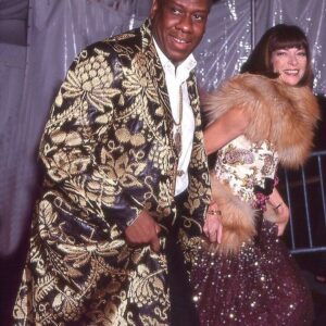 André Leon Talley Instagram - In the realm of possibility of forgiveness, yours truly, in Tom Ford, custom, by @gucci , and Dame Anna Wintour, in Galliano couture, @dior climbing the stairs to The Met Gala. (Dec. 1999) check that date.  Those were the halcyon days when we were at the apex of high fashion world.  We were our younger better angels .  Anna made history by making me the first African-American male EVER to be named as creative director of Vogue, in 1988. She crashed the glass ceiling.
From there, the possibility of Sir @edward_enninful , became the first Black male to EVER become editor in chief of Vogue U.K. #vogue #cfda #vogueuk #dvf #thechiffontrenches 📸// @rose.hartman