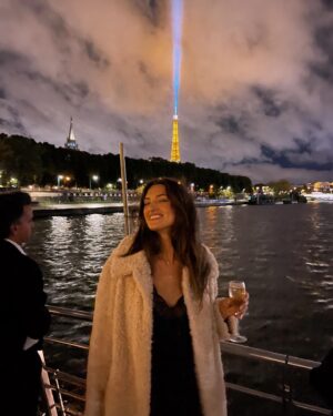 Andrea Bartlow Instagram - Being romantic in Paris with my best friend: a series 
#anotheryearwiser 🎂