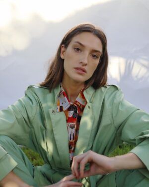 Andrea Bartlow Instagram - One of my favorite shoots from early last year in Miami, a series..
I remember this day so well; we got the entire set finished, our first look ready and we had everything in place. The next moment, it started pouring- so we all scrambled to pick up wardrobe and the backdrop and everything we could as quickly as possible and got inside. It was a clusterf****. 🙃
20 minutes later the sun was out again and we set it all back up...
All this to say: Sometimes it takes a cluster**** to make magic. I like to think that darkness and light are very connected. You cannot have one without the other and sometimes their closeness produces the best art.
Thank goodness we didn’t go home because these are some of my favorite photos to date. 
It took extra effort and time, but I couldn’t be happier with what we created. 
A small reminder that dark times lead to the brightest ones. Hang in there. 

Thanks for being a real one @piraccci 🤘🏻