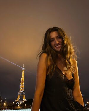 Andrea Bartlow Instagram - Being romantic in Paris with my best friend: a series 
#anotheryearwiser 🎂