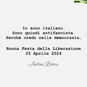 Andrea Bosca Instagram - Io sono italiano e quindi sono antifascista. 

Il contrario di fascismo è democrazia. È libertà di pensare, di dire e di agire sempre nel rispetto degli altr*. 

Il fascismo è violenza, è dipendenza dalla violenza. 

Voglio essere libero da questa dipendenza. Voglio essere libero dal pensiero squadrista e infatti mi sono scelto un lavoro di squadra. 

Voglio avere memoria collettiva della Storia, non solo memorie personali, per quanto brucianti e dolorose. 

Il fascismo non è un’opinione, è un crimine. Non è un’idea, è la morte di tutte le idee. È la fine della libertà e l’inizio della violenza, dello squadrismo punitivo, del bullismo organizzato, semplicemente è un’associazione a delinquere che poi si vuole persino proteggere dietro a leggi ingiuste, sessiste e razziste, leggi fatte ad personam. 

È contro tutto ciò che ho studiato ed amato: il coraggio di vivere in amore e nel rispetto di tutt*. Dai libri, dai film, dal teatro, dalle persone. Milton, Anguilla, Nuto, Pannella… ho imparato che la mia libertà finisce quando inizia quella degli altr*. Il rispetto è per me, il rispetto è per tutti. 

L’ho imparato dai miei insegnanti a scuola, dai miei autori, da Pavese, Fenoglio, dalla mia semplice famiglia contadina, l’ho incarnato a teatro, al cinema e nella vita con le persone, ce lo insegnava con l’arte il nostro maestro Avogadro al Teatro Stabile di Torino. 

L’ha detto bene il Prof. Barbero: delle due, l’una: se non sei antifascista, allora sei fascista.

Oggi mi è arrivato questo video… avevamo 20 anni. La Scuola del Teatro Stabile di Torino al Sacrario del Martinetto ricordava i resistenti fucilati dal Fascismo. 

E mi piace vedere e pensare che i ventenni di oggi siano i nuovi resistenti, i nuovi partigiani, i nuovi italiani, liberi e custodi di quella eredità di democrazia. 

Sono antifascista perché credo nella democrazia. 

Buona Festa della Liberazione. Buon 25 Aprile. Viva l’Italia antifascista 

Andrea Bosca

#25aprile #festadellaliberazione #italia 

Il testo finale è di @antonioscurati