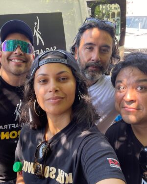 Andrea Cortés Instagram - Today was BEAUTIFUL. Sooooo many of us showed out on the line today. I’ve been blessed to meet some wonderful souls through this industry. We are out here striking not just for ourselves, but for those we hope to pull up the ladder with us. 

#sagaftrastrong #wgastrong #unionstrong #onstrike #boricua #latinasactingup #latina #latino