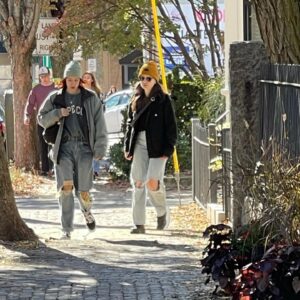 Andrea Levesque Instagram - The paparazzi would NOT leave us alone the entire time we’ve been here 

🎃 
#halloween #salemmassachusetts #salem #lesbians #girlfriends