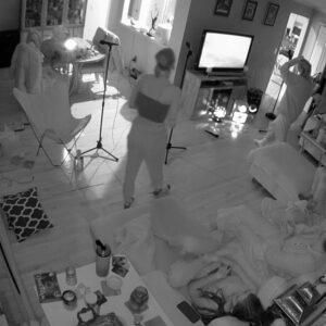 Andrea Levesque Instagram - Two amazing things happened at once - my girlfriend had a birthday and we got a new karaoke machine. Those wireless mics are a level UP. 
Swipe if you want me to blow you AWAY with some ballads… because who doesn’t love listening to other people karaoke?
Also love how my girlfriend claims to be shy at karaoke and then has the entire crowd waving and laughing… @jennasawan 🤷🏼‍♀️