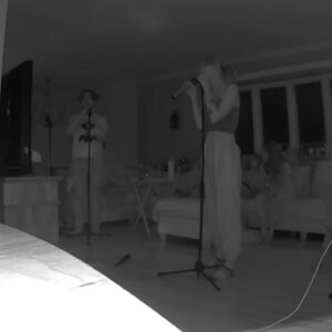 Andrea Levesque Instagram - Two amazing things happened at once - my girlfriend had a birthday and we got a new karaoke machine. Those wireless mics are a level UP. 
Swipe if you want me to blow you AWAY with some ballads… because who doesn’t love listening to other people karaoke?
Also love how my girlfriend claims to be shy at karaoke and then has the entire crowd waving and laughing… @jennasawan 🤷🏼‍♀️