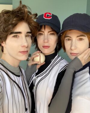 Andrea Levesque Instagram - My favorite Halloween costume - our Twilight baseball scene recreation has gone super viral on tiktok and I get to relive this amazing day over and over. Thank you for all the love!