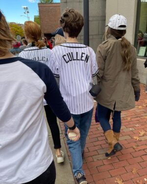 Andrea Levesque Instagram - My favorite Halloween costume - our Twilight baseball scene recreation has gone super viral on tiktok and I get to relive this amazing day over and over. Thank you for all the love!