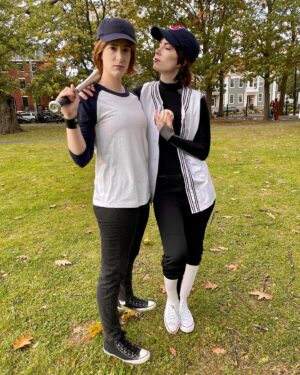 Andrea Levesque Instagram - My favorite Halloween costume - our Twilight baseball scene recreation has gone super viral on tiktok and I get to relive this amazing day over and over. Thank you for all the love!