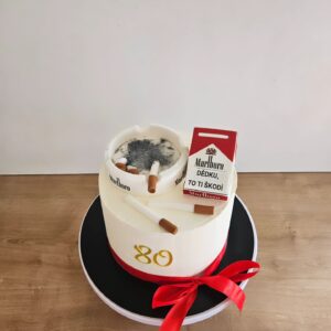 Andrea Veselá Instagram - #cake #birthdaycake

Na jednom videu se v pozadí objevil tento popelník, prý jestli kouřím ve výrobně 🤣🤣🤣.
